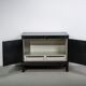 Ebonized brutalist bar cabinet by J. Batenburg for MI Belgium, 1960s