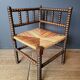 Authentic old corner armchair chair, fireside type, in good condition