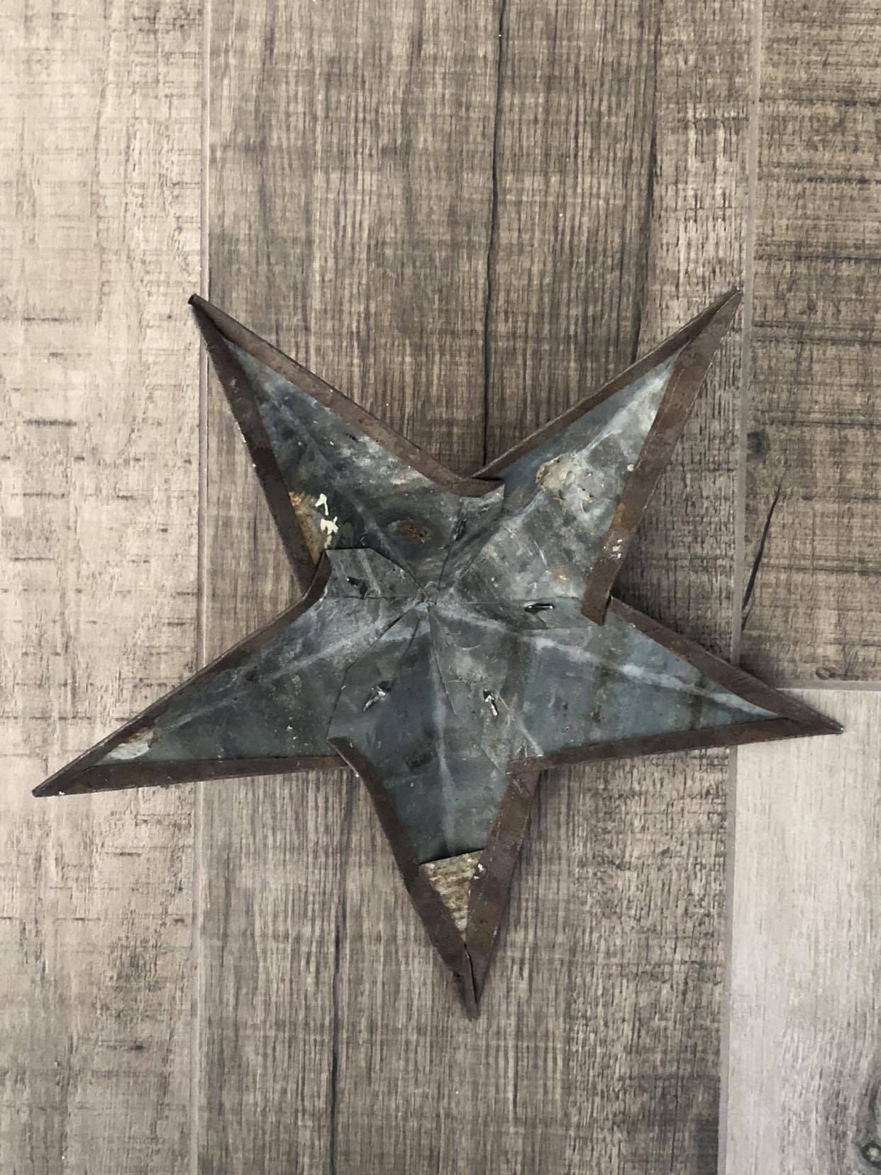 Amish Star 30cm Raw Rusty look