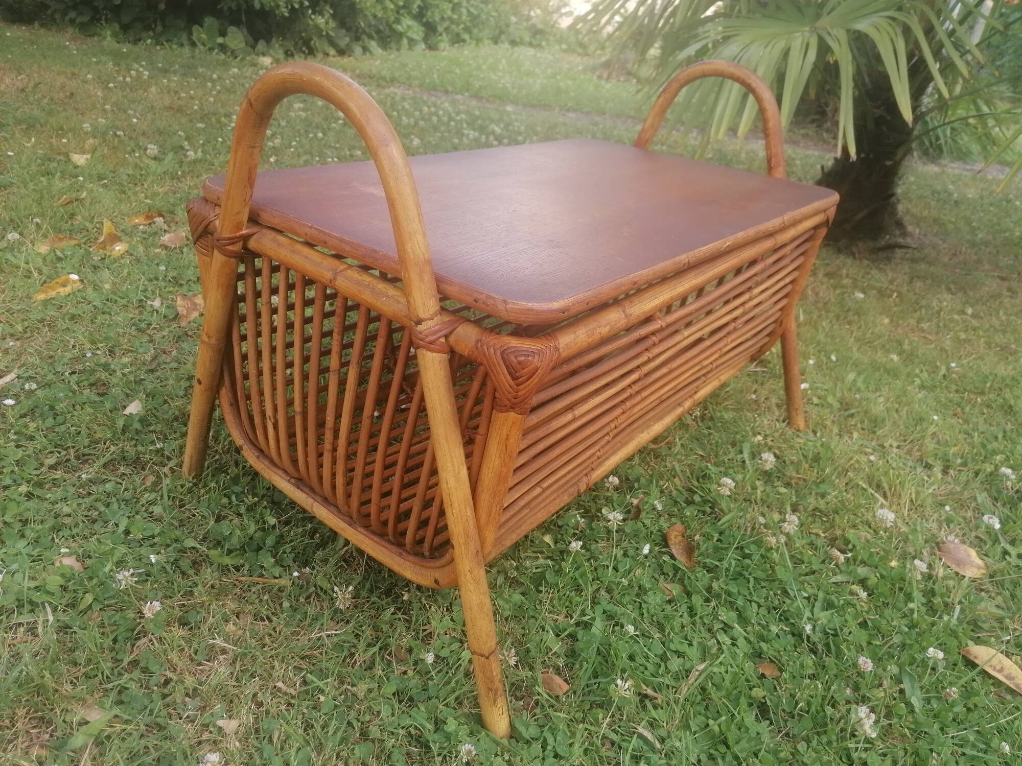 Rattan chest