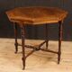 Side table English inlaid wood