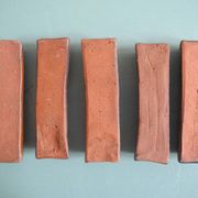 terracotta knife rests vintage table art set holders