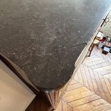 Mahogany and black marble chest of drawers, late 18th-early 19th century