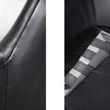 Black leather swivel armchair by Ire Möbel AB, 1960