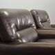 Comfortable Durlet Lounge Chairs in Chocolate Brown Leather, Set of Two 70s