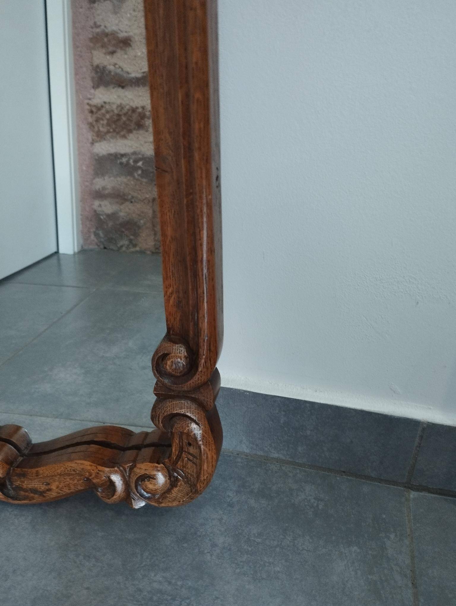 Large mirror in baroque rocaille rococo style