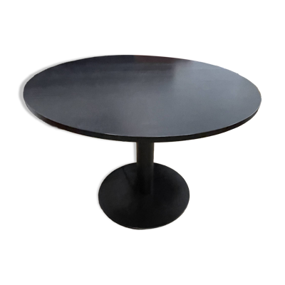 Table de reunion diametre 100 cm pietement noir