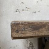 Solid oak console workbench 220cm
