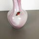 Extra Large Vintage Yellow Opaline Florence Vase Design 1970s, Italie