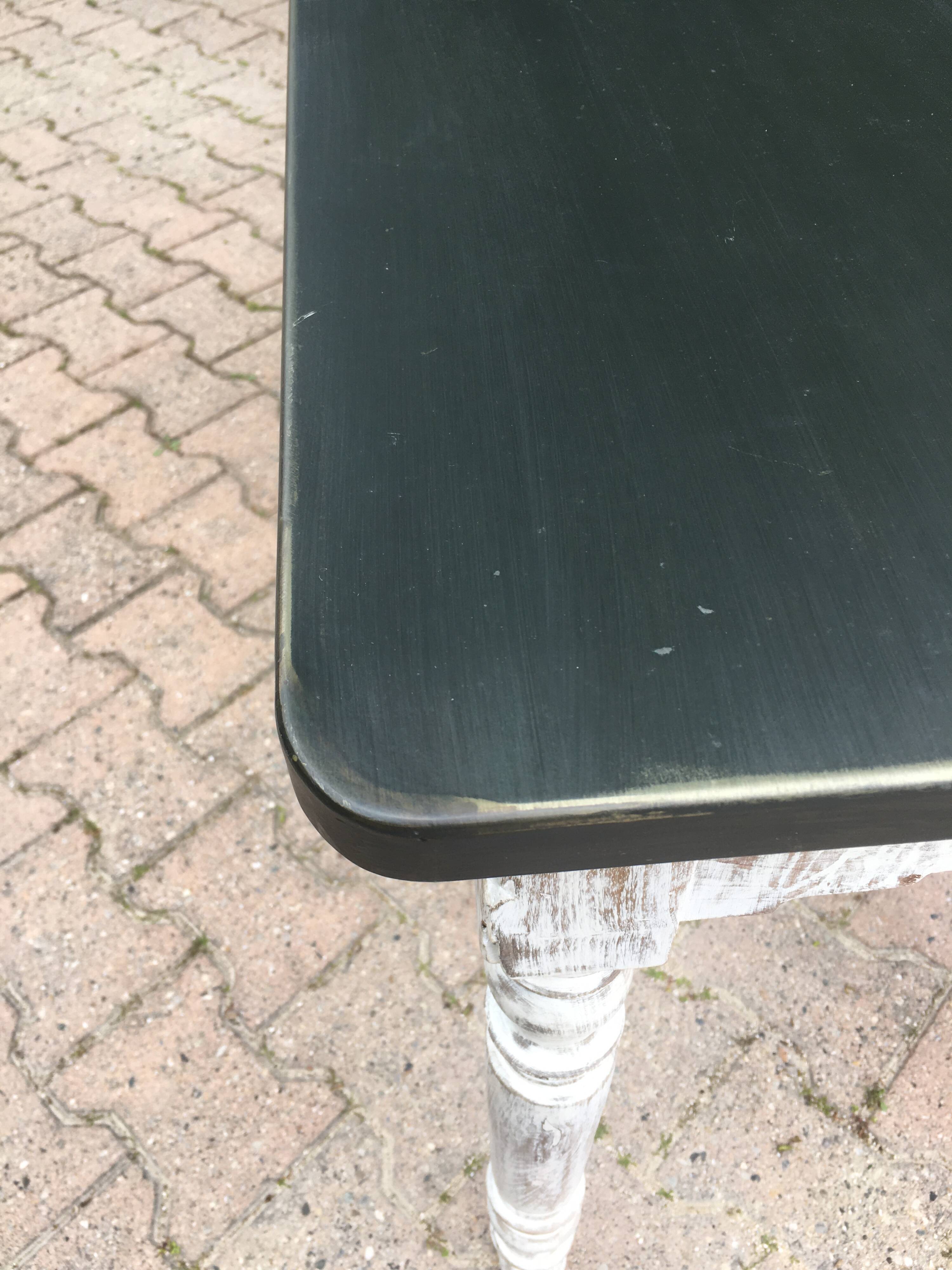 Louis Philippe table with a metal top