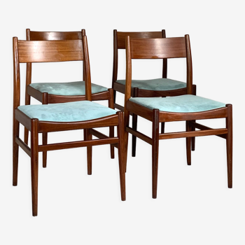 Restored Scandinavian vintage chairs - set of 4