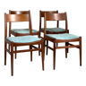 Chaises vintage scandinave restaurées - lot de 4