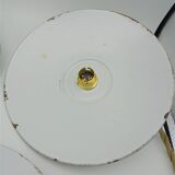 Series of 3 enamelled sheet hanging lamps