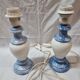 Pied de lampe en marbre bleu Spain 1970