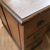 Desk with drawers in oak