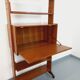 Vintage modular secretary shelf bookcase in teak from the 60s