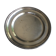 round plate in punched silver metal