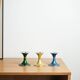 Candlestick set by Bjørn Engø, lacquered metal Space Age design, Norway