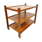 Midcentury Danish teak serving trolley