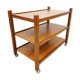 Midcentury Danish teak serving trolley