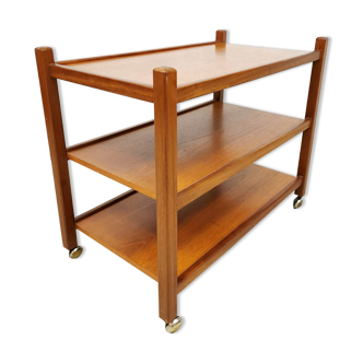 Midcentury Danish teak serving trolley