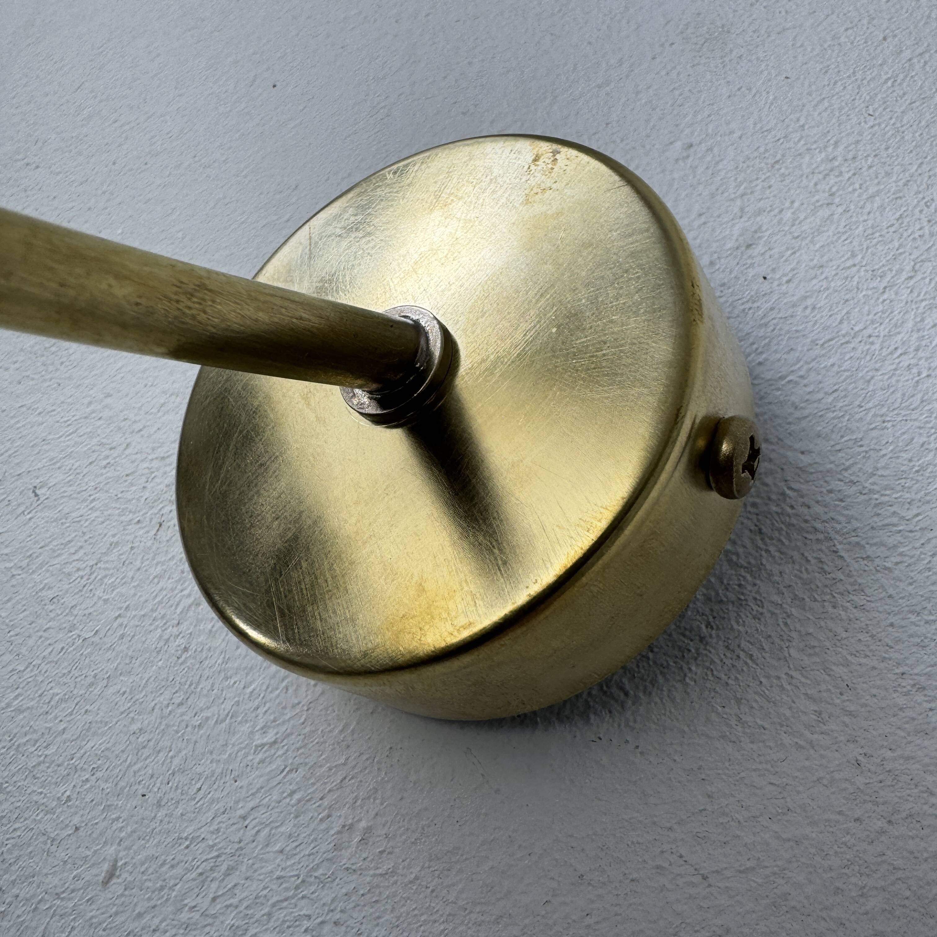 Set of 3 vintage opaline wall lights