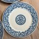 6 flat plates Gien garlands, 1937