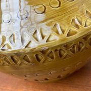 Italian pottery carafe from the mid-century by Aldo Londi for Bitossi, 1960s.
