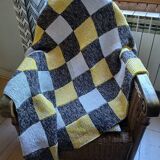 Wool patchwork blanket
