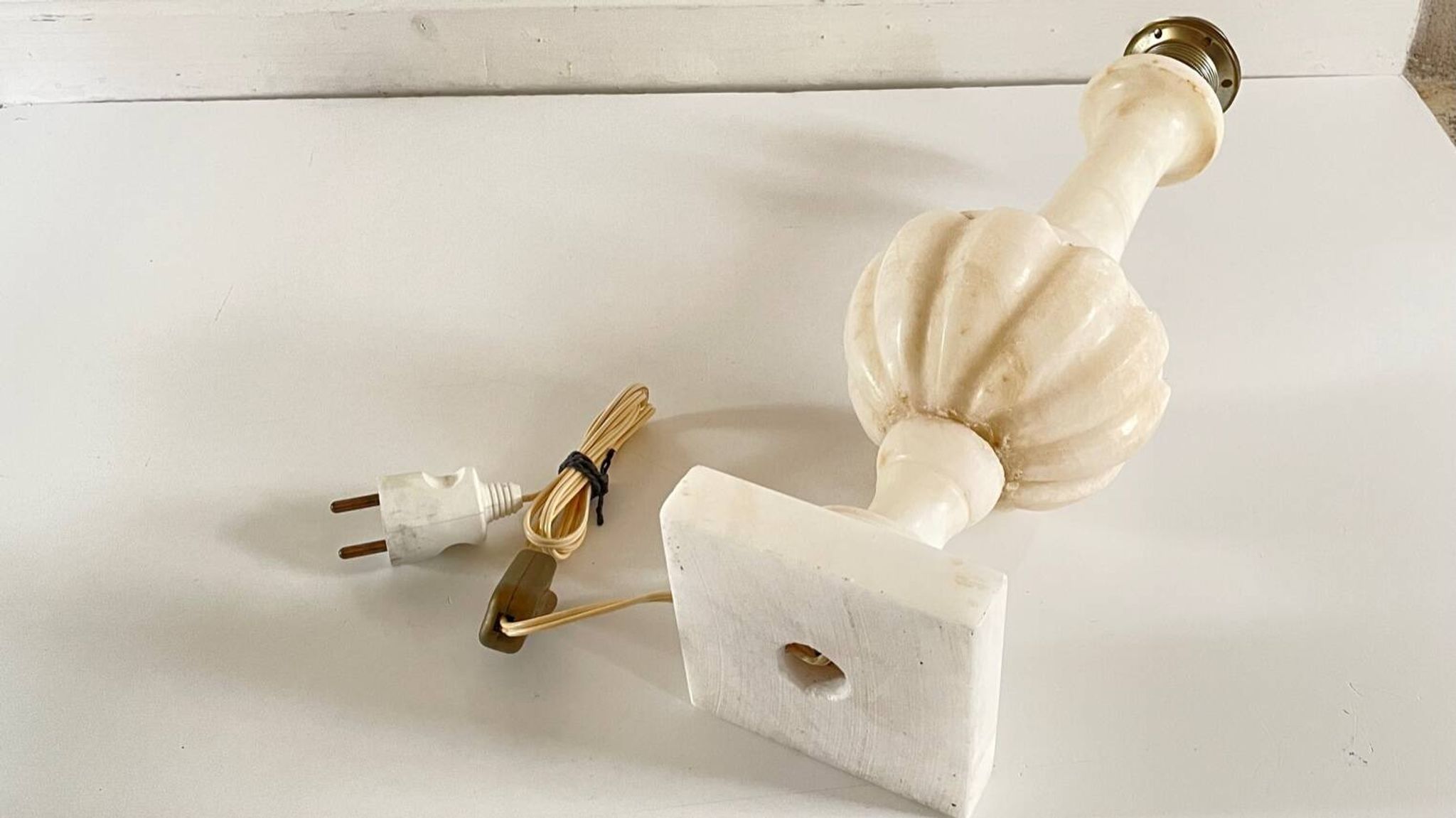 LAMPE Medicis Pierre d'ALBATRE Vintage