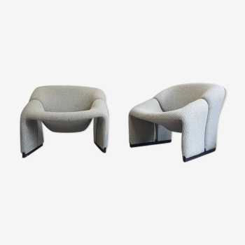 Pair of two Pierre Paulin Groovy chairs for Artifort, 1960
