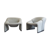 Pair of two Pierre Paulin Groovy chairs for Artifort, 1960