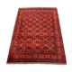 Vintage Afghan Turkoman Khalmohammadi Rug 284x213 cm, Red, Black Tribal Large