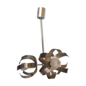 lustre en métal & chrome