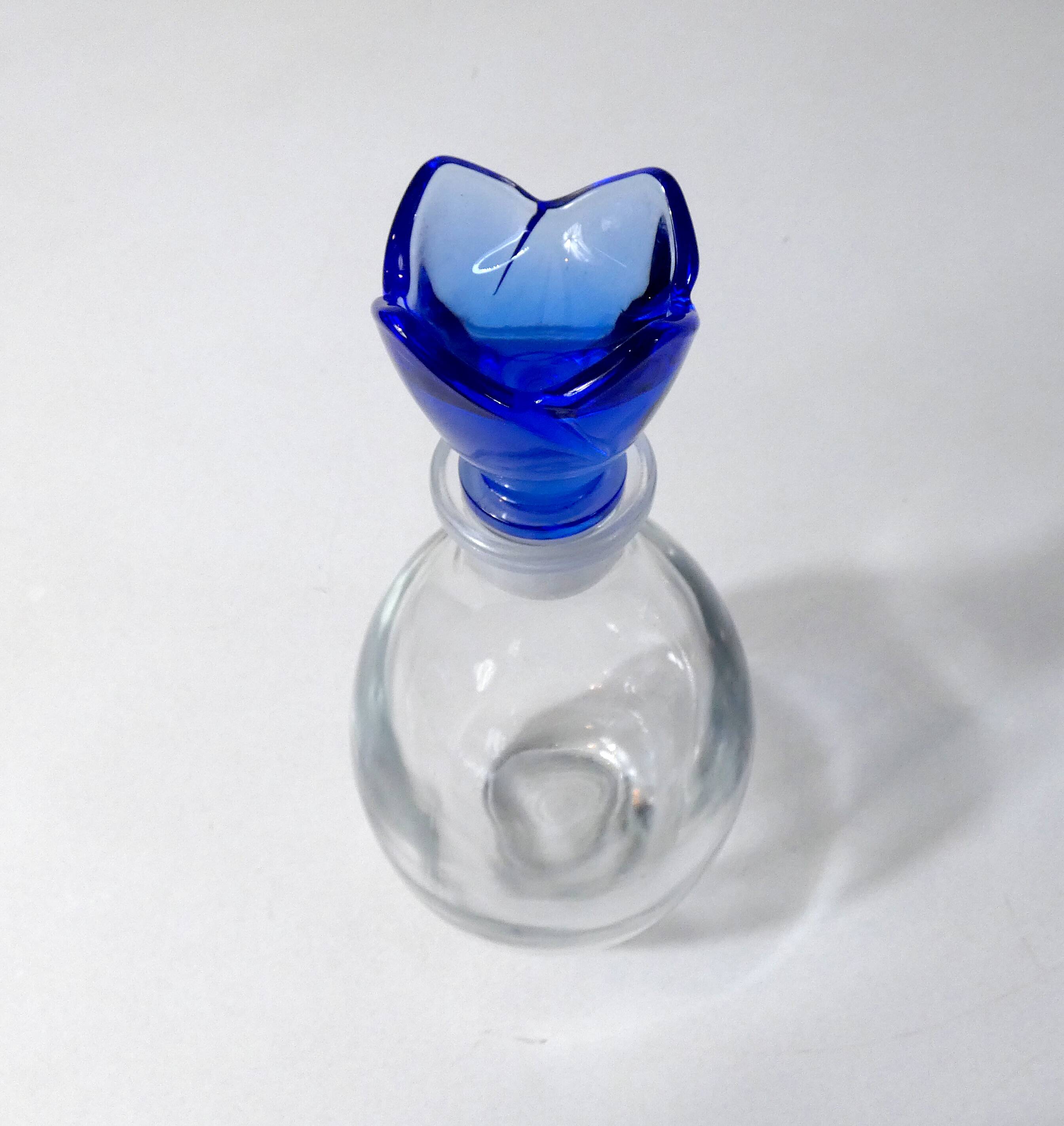 Cobalt blue carafe by Bormioli Rocco