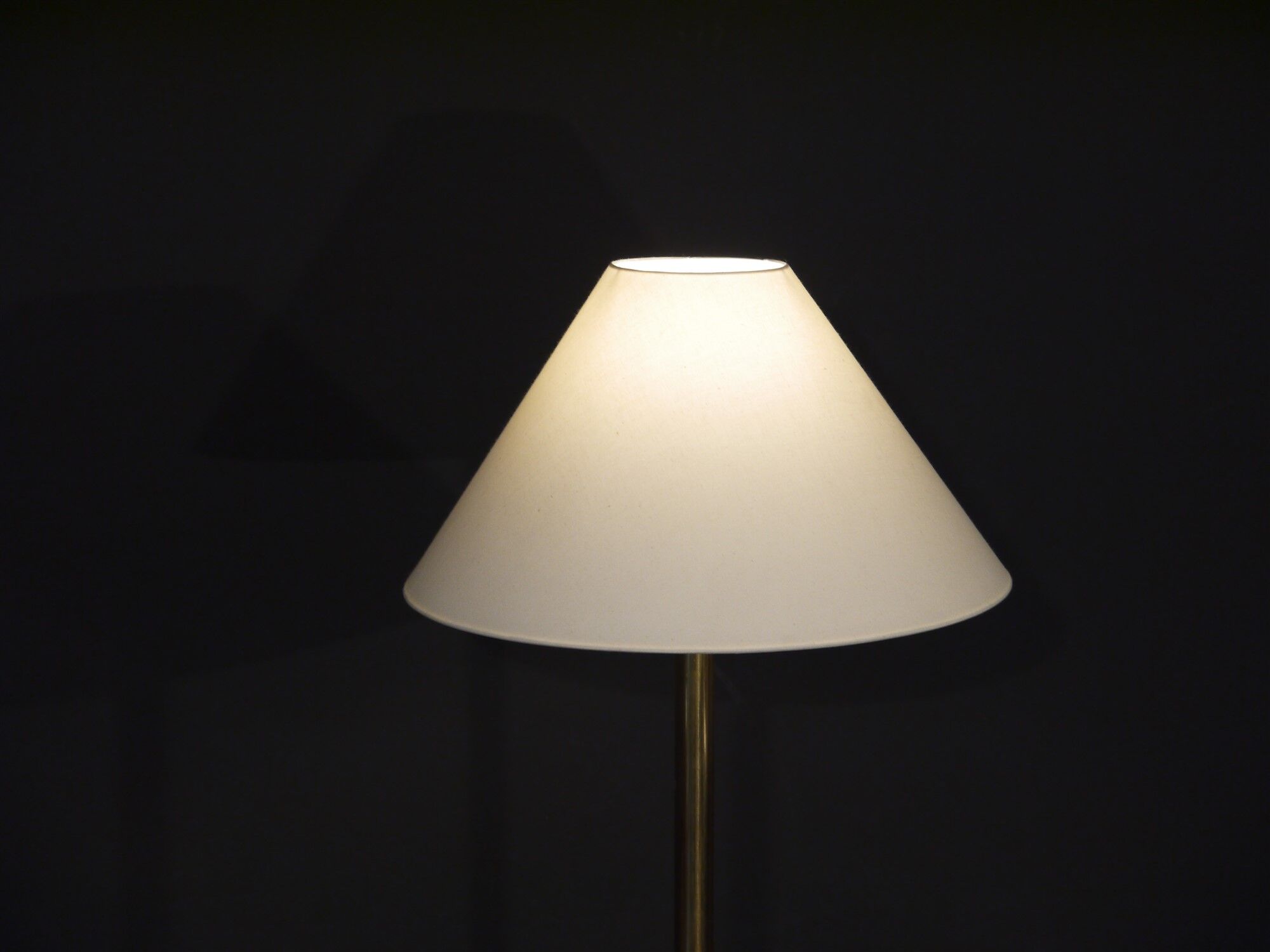 Vintage brass floor lamp