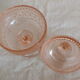Drageoir or sugar bowl in pink molded glass, rosaline