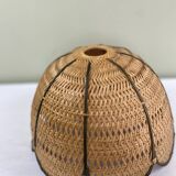 Braided tulip pendant light
