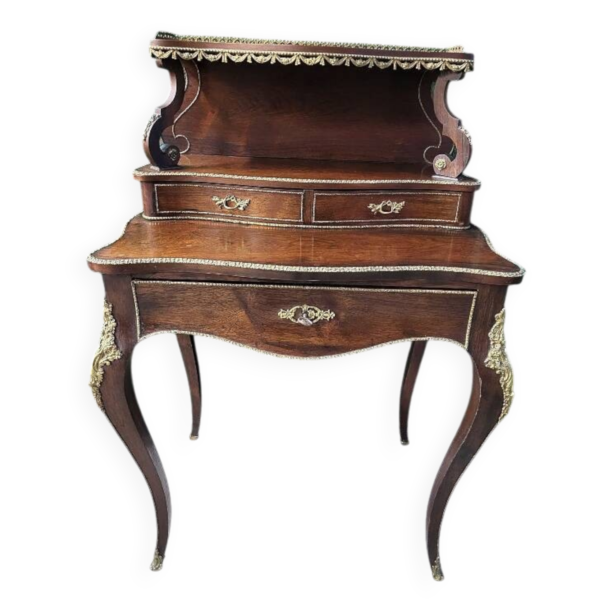 19th century rosewood stepped writing desk