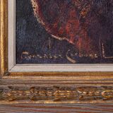 Senorita plaiting her hair - Rosendo González Carbonell (1910-1984)