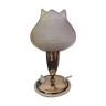 Lampe de table fleur en laiton vintage