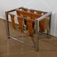 Leather and Chrome Magazine Holders "Novatrend" - XXth