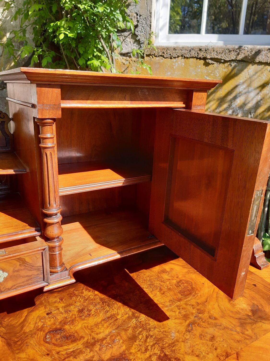 Walnut stepped desk nineteenth era