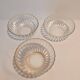 Set of 3 vintage Huilor GHB bowls – moulded glass