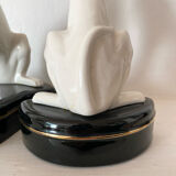 Paire de serres livres chiens lévriers années 60