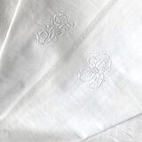 Mixed fabric with monogram