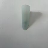 Pair of vintage wall lights, sandblasted glass, France 1970