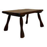 Vintage brutalist stool side table minimalistic