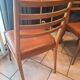 lot of 6 teak chairs from the 1950s, Scandinavian, Danish 87 x 44 x 43 BEG