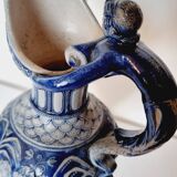 salt-glazed stoneware jug in German style, made by the prestigious house